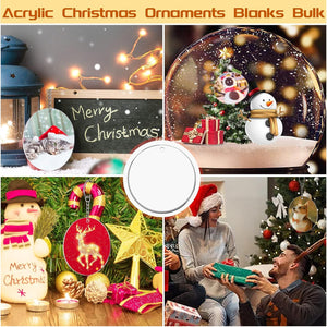 4-Inch Round Acrylic Ornament Blanks, 20-Pk – Yosham
