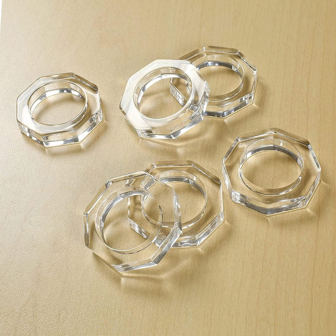 Acrylic Napkin Ring Holder, Set of 6 — (6, Octane – view 4