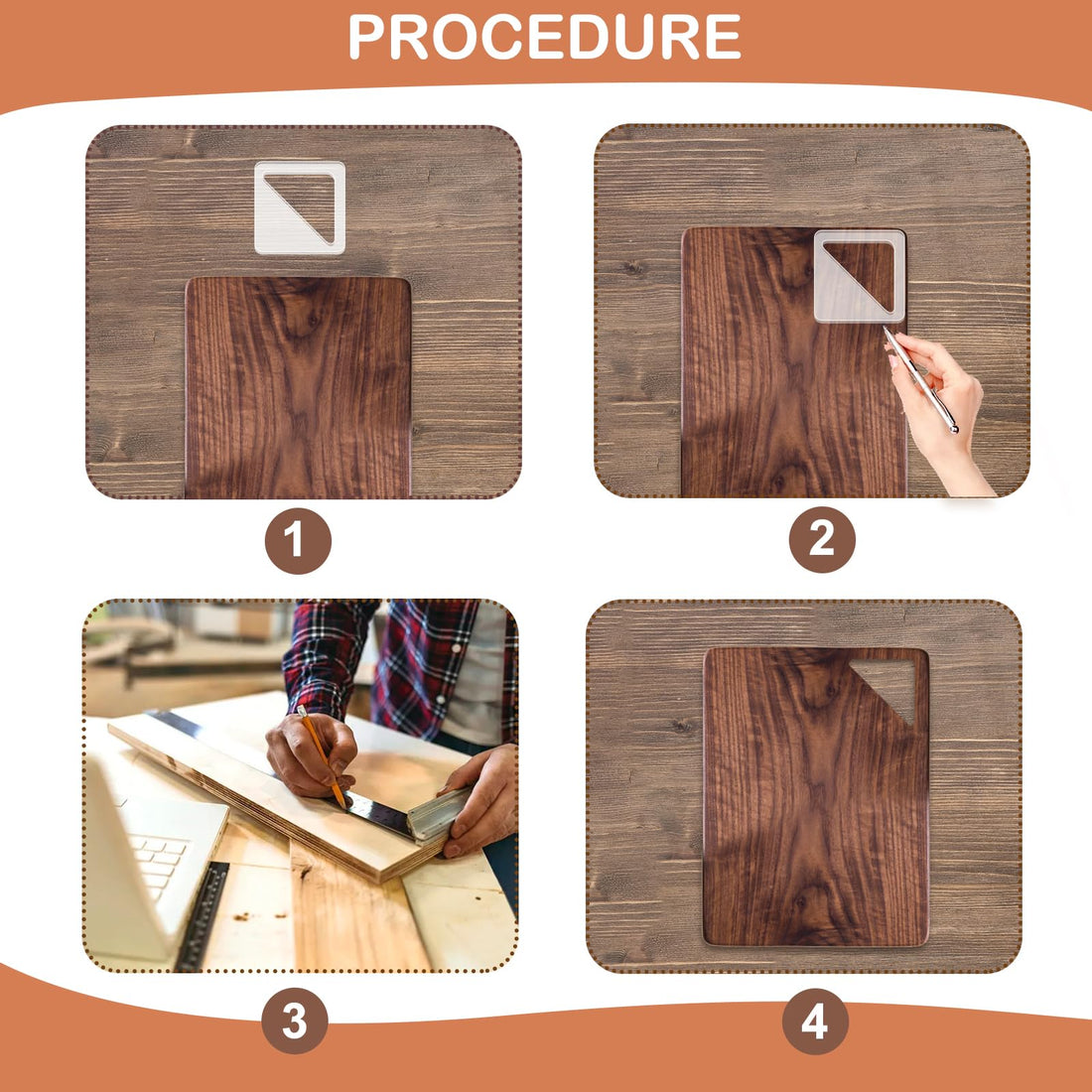 Acrylic Charcuterie Handle Templates, 6-Pc Style 4 – view 4