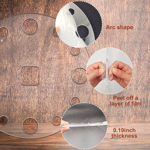 Acrylic Clock Face Router Template, 12" Circle – Yosham