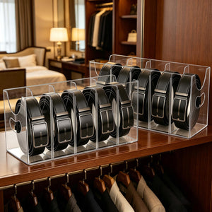 Clear Acrylic Belt & Tie Organizer, 2 Pack – Yosham
