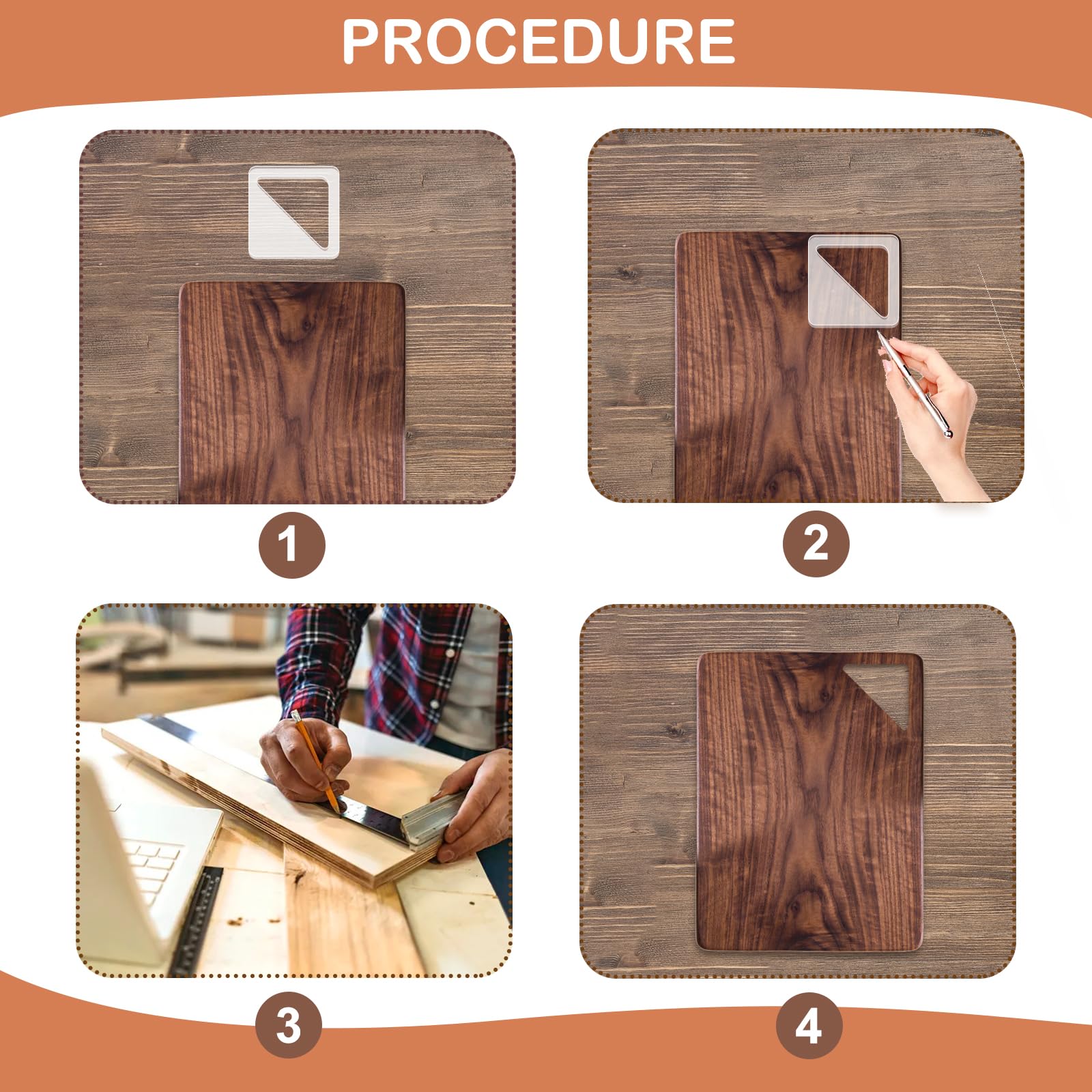 Acrylic Charcuterie Handle Templates, 6-Pc Style 3 – view 4