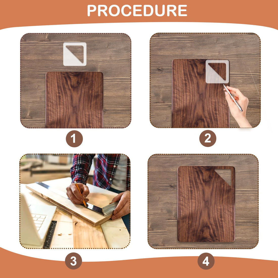 Acrylic Charcuterie Handle Templates, 6-Pc Style 3 – view 4