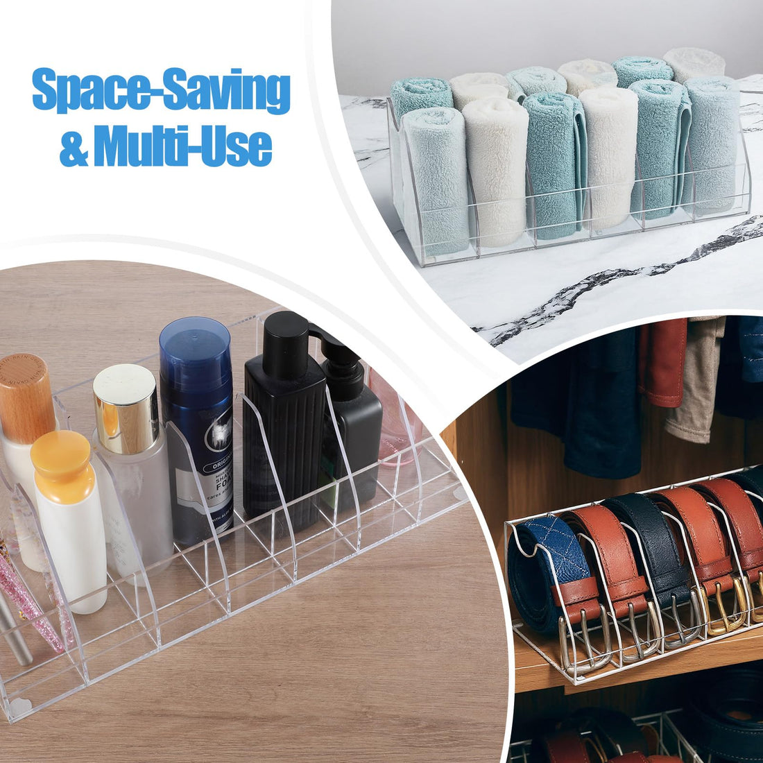 7-Compartment Acrylic Belt Organizer – view 7
