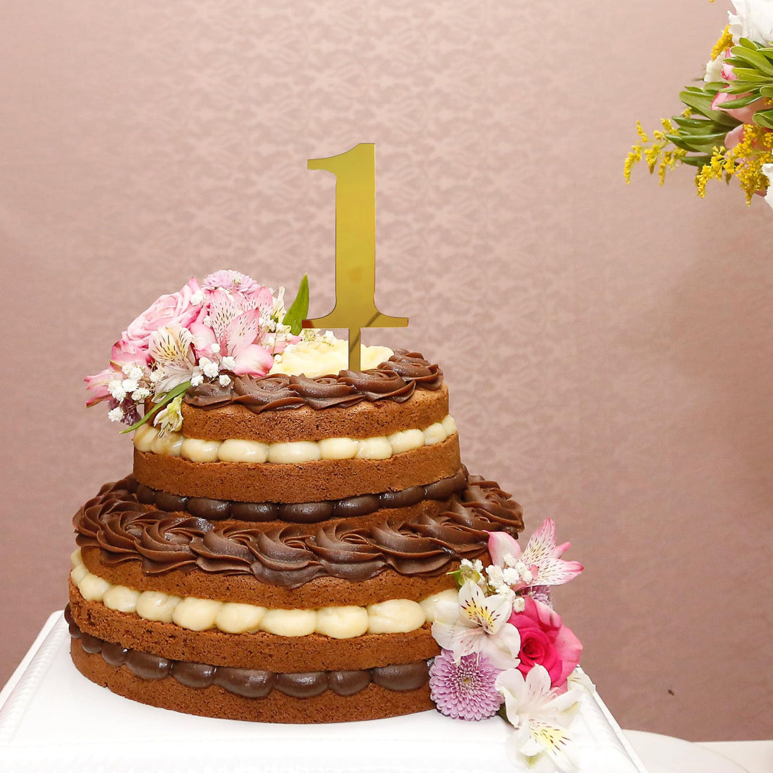 Gold Acrylic Cake Topper Numbers 0-9, 6-In Set – view 4