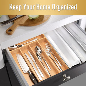 Expandable Acrylic Cutlery Drawer Organizer – Yosham