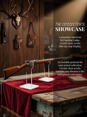 Clear Acrylic Rifle Display Stand, 10-Inch – Yosham