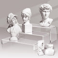 Clear Acrylic 3-Tier Display Riser Set, 12 in, 5 mm Thick