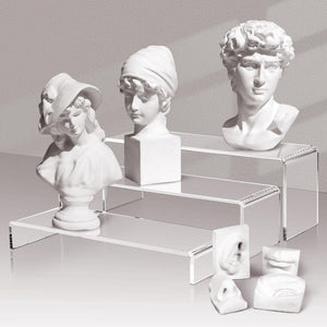 Acrylic Display Risers Set, 3 Sizes, 5mm Thick – Yosham