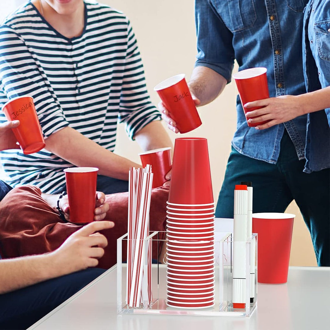 Party cups, sorted
